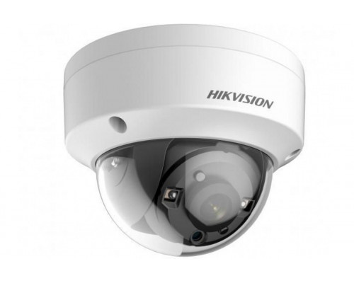 Сетевая IP видеокамера HIKVISION, купольная, улица, 1/3’, ИК-фильтр, цв: 0,005лк, фокус объе-ва: 6мм, цвет: белый, (DS-2CE56D8T-VPITE (6mm))