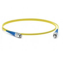 Комм. шнур оптический Hyperline, Simplex FC/FC (UPC), OS2 9/125, LSZH, 5м, Ø 2мм, синий хвостовик, цвет: жёлтый
