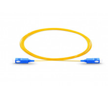 Пигтейл Eurolan, SC, OS2 9/125, 3м, синий хвостовик, цвет: жёлтый