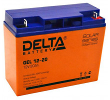 Аккумулятор для ИБП Delta Battery GEL, 167х77х181 мм (ВхШхГ),  необслуживаемый электролитный,  12V/20 Ач, цвет: жёлтый, (GEL 12-20)