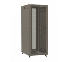 Шкаф серверный напольный Hyperline TTR, IP20, 42U, 2055х800х1200 мм (ВхШхГ), дверь: двойная распашная, перфорация, боковая панель: сплошная съемная, р