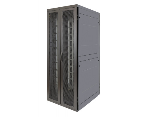 Шкаф телекоммуникационный напольный Eurolan D9000, IP20, 42U, 2044х750х1200 мм (ВхШхГ), дверь: перфорация, боковая панель: сплошная, 2 части, разборны
