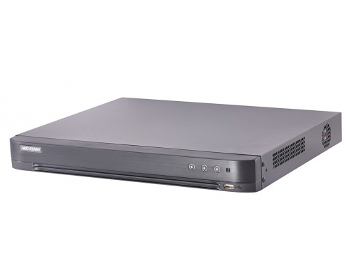 Видеорегистратор HIKVISION, каналов: 16, H.265+/H.265/H.264+/H.264, 2x HDD, звук Да, порты: HDMI, 2x USB, VGA, CVBS, память: 12 ТБ, питание: DC12V, с