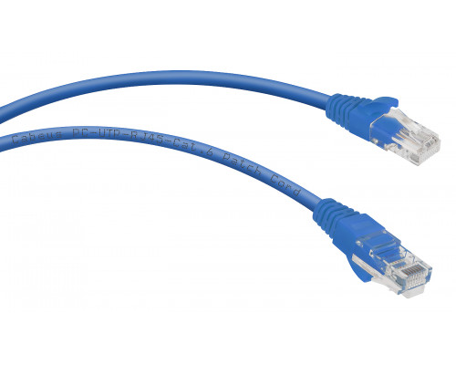 Патч-корд Cabeus PC-UTP-RJ45-Cat.6-0.5m-BL Кат.6 0.5 м синий