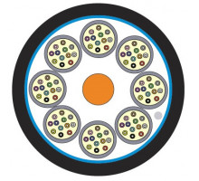Кабель ВО Siemon LightSystem Tight Buffer,  48хОВ, OM1 62,5/125, LSOH, Ø 18,3мм, универсальный, водоблокирующие ленты, цвет: чёрный
