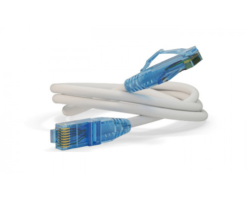 Шнур комм. Hyperline, кат. 6, неэкр., U/UTP, RJ45/RJ45, LSZH, AWG24 1.5м, белый