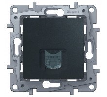 Розетка информационная Legrand Etika, 1x RJ45, кат. 5, RJ45, цвет: антрацит, (LEG.672641)