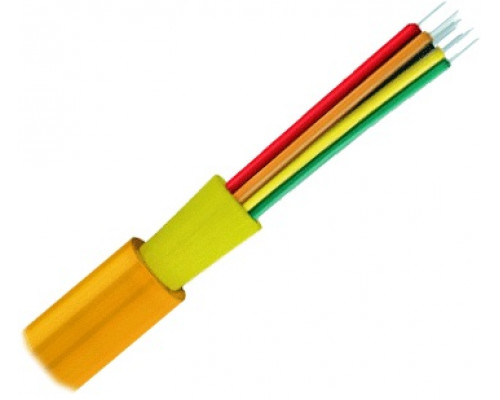 Кабель ВО Lanmaster Tight Buffer,  24хОВ, OM2 50/125, LSZH, Ø 8,6мм, внутри зданий, небронированный, цвет: оранжевый
