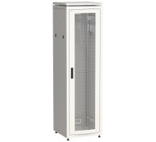 Шкаф серверный напольный ITK LINEA N, IP20, 42U, 2055х600х800 мм (ВхШхГ), дверь: перфорация, боковая панель: сплошная съемная, разборный, цвет: серый