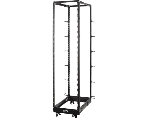 Стойка открытая 19" TWT, универсальная, 48U, 1020 мм Г, двухрамная, цвет: чёрный