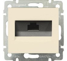 Розетка информационная Legrand Valena, 1x RJ45, кат. 5е, неэкр., внутренняя, цвет: слоновая кость, (LEG.774138)