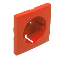 Лиц. панель розеточная Efapel Logus90, 1х 2к+З, плоская, цвет: оранжевый (90631 TLR)