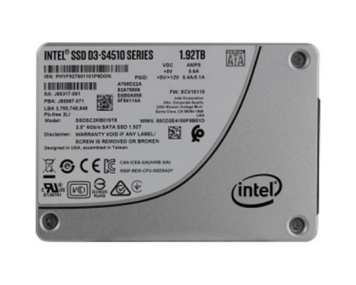 Накопитель SSD Intel D3-S4510 1.92TB 2.5 SATA 6Gb/s SSDSC2KB019T801