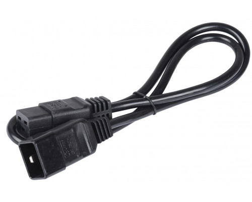 Силовой шнур ITK, IEC 320 C19 , вилка IEC 60320 С20, 1 м, 16А, цвет: чёрный