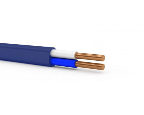 Кабель силовой Русский свет, ВВГ-Пнг(А)-LS, 2 х 2,5мм², PVC, бухта, 50 м, (код:1566328), цвет: синий