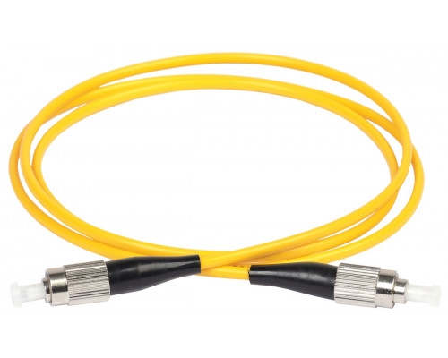 Комм. шнур оптический ITK, Simplex FC/FC (UPC/UPC), OS2 9/125, LSZH, 70м, чёрный хвостовик, цвет: жёлтый