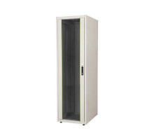 Шкаф телекоммуникационный напольный Lande EURObox, IP20, 32U, 1565х600х600 мм (ВхШхГ), дверь: стекло, боковая панель: сплошная съемная, разборный, цве