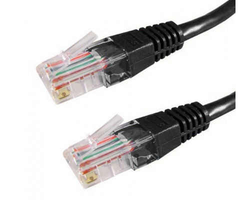 Шнур комм. Datarex, кат. 5е, неэкр., U/UTP, RJ45/RJ45, LSZH (нг(A)-HF), 15м, чёрный