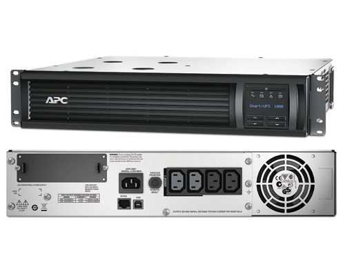 ИБП APC Smart-UPS, 1000ВА, линейно-интерактивный, в стойку, 432х457х89 (ШхГхВ), 230V, 2U,  однофазный, Ethernet, (SMT1000RMI2U)