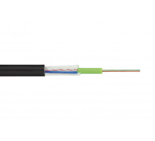 Кабель ВО Eurolan U01 UNI Tube,  24хОВ, OM4 50/125, LSZH (нг(A)-HF), Ø 6,5мм, универсальный, небронированный, цвет: чёрный, Упрочняющие стекловолоконн