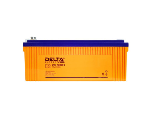 Аккумулятор для ИБП Delta Battery DTM L, 208х269х520 мм (ВхШхГ),  Необслуживаемый свинцово-кислотный,  12V/230 Ач, цвет: оранжевый, (DTM 12230 L)