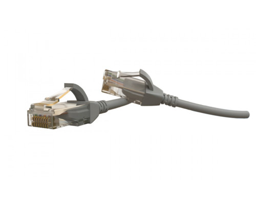 Шнур комм. Hyperline, кат. 6, неэкр., U/UTP, RJ45/RJ45, LSZH, AWG28 5м, серый