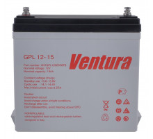 Аккумулятор для ИБП Ventura GP, 100х98х151 мм (ВхШхГ),  необслуживаемый свинцово-кислотный,  12V/28 Ач, цвет: серый, (GPL 12-15)