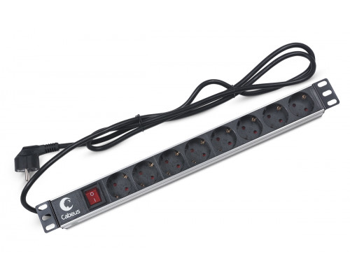 Блок евророзеток для 19" шкафов 16А Cabeus PDU-8P-2EU 8 розеток