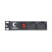 Блок евророзеток для 19" шкафов 16А Cabeus PDU-8P-2EU 8 розеток