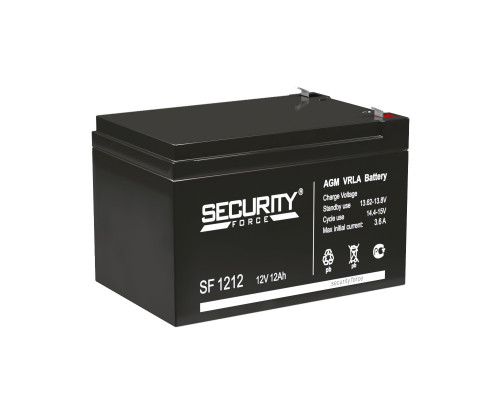 Аккумулятор Delta Battery SF, 95х98х151 мм (ВхШхГ) 12V/12 Ач, цвет: чёрный, (SF 1212)