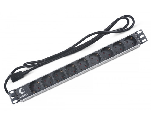 Блок евророзеток для 19" шкафов 10А Cabeus PDU-9P-2IEC 9 розеток