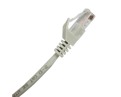 Шнур комм. BNH, кат. 5е, неэкр., U/UTP, RJ45/RJ45, LSZH, AWG24 7м, серый