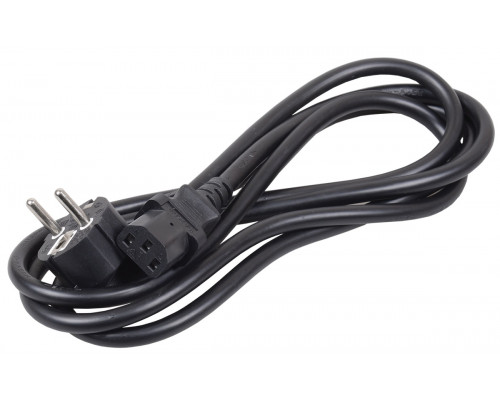 Силовой шнур ITK, IEC 320 C13, вилка Schuko, 5 м, 10А, цвет: чёрный