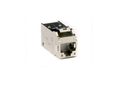 Модуль универсальный DKC, keystone, 1хRJ45, кат. 5е, 100 Мгц, экр., 12 шт, цвет: серебристый