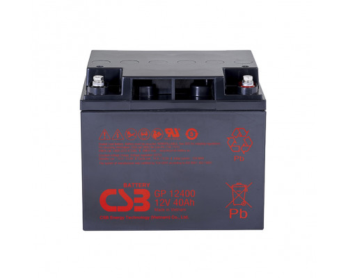Аккумулятор для ИБП CSB Battery GP, 170,4х165х197 мм (ВхШхГ),  необслуживаемый свинцово-кислотный,  12V/40 Ач, (GP 12400)