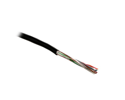 Кабель многопарный Hyperline, U/UTP, 10 пар., кат. 3, Ø 8,7мм, PE, снаружи зданий, цвет: чёрный