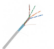 Кабель витая пара BNH, LSZH (нг(A)-HF), F/UTP, кат. 5е, проводник Ø 0,51мм, 305м, коробка, тип прокладки: внутри зданий, цвет: серый