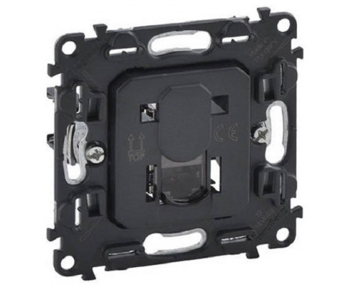 Розетка информационная Legrand Valena Life/Allure, 1x RJ45, кат. 6, неэкр., внешняя, 51х58 мм (ВхШ), цвет: чёрный, (LEG.753046)