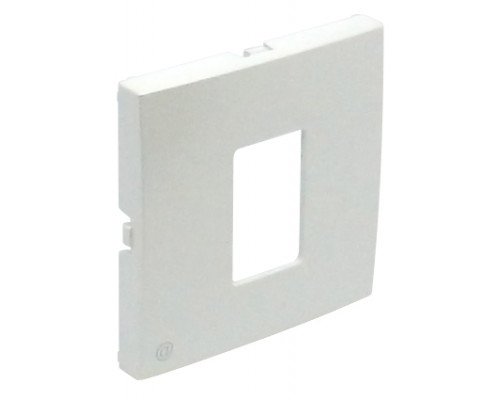 Лиц. панель розеточная Efapel Logus90, 1х RJ45, плоская, цвет: лёд (90751 TGE)