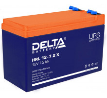Аккумулятор для ИБП Delta Battery HRL-X, 100х65х151 мм (ВхШхГ),  необслуживаемый свинцово-кислотный,  12V/7,2 Ач, цвет: синий, (HRL 12-7.2 X)