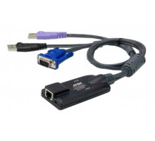 Переходник Aten, RJ45/HDB-15/USB(Type A), 230 х 430 х 900 мм, (KA7177-AX)