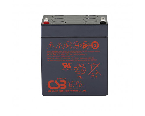 Аккумулятор для ИБП CSB Battery GP, 102,3х69,9х92,8 мм (ВхШхГ),  необслуживаемый свинцово-кислотный,  12V/4,5 Ач, (GP 1245)