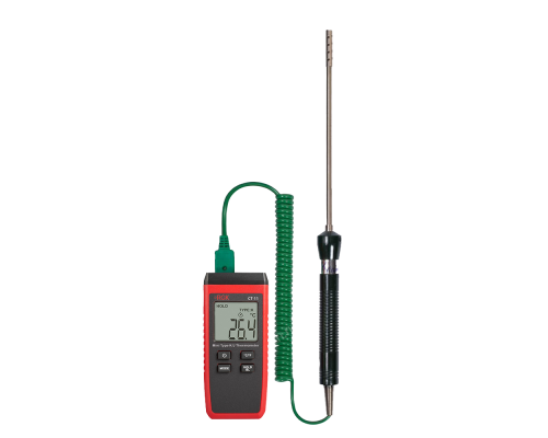 Термометр RGK, (CT-11+TR-10A), с дисплеем, питание: батарейки, корпус: пластик, с зондом температуры воздуха TR-10A, (779739)