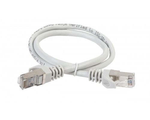 Шнур комм. ITK, кат. 5е, экр., FTP, RJ45/RJ45, PVC, 2м, серый