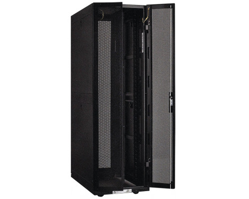 Шкаф серверный напольный ITK LINEA S, IP30, 42U, 2025х800х1000 мм (ВхШхГ), дверь: двойная распашная, перфорация, боковая панель: сплошная съемная, раз