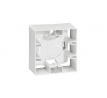 Коробка открытого монтажа Legrand Etika, 1 модуль, 88,5х88,5х40 мм (ВхШхГ), цвет: белый