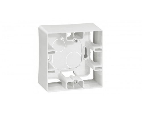 Коробка открытого монтажа Legrand Etika, 1 модуль, 88,5х88,5х40 мм (ВхШхГ), цвет: белый