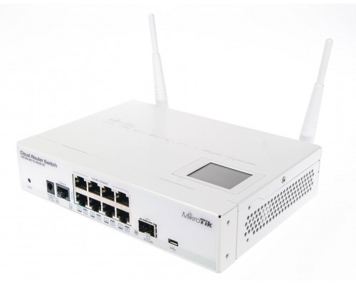 Коммутатор Mikrotik, CRS109-8G-1S-2HnD-IN