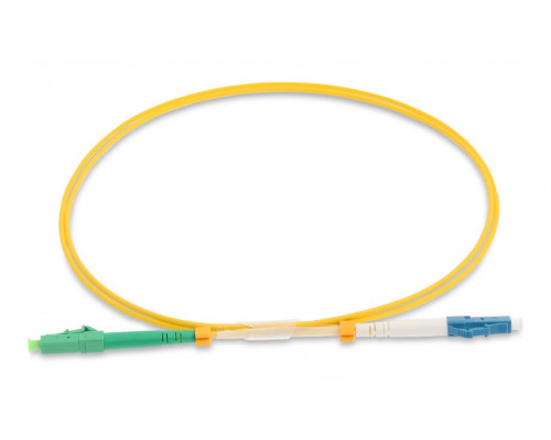 Комм. шнур оптический BNH Tight Buffer, Simplex LC/LC (APC), OS2 9/125, LSZH, 10м, Ø 3мм, цвет: жёлтый
