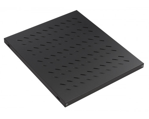 Полка Datarex, стационарная, 1U, 30х486х620 мм (ВхШхГ), для шкафов 800мм, с комплектом крепежа, цвет: чёрный